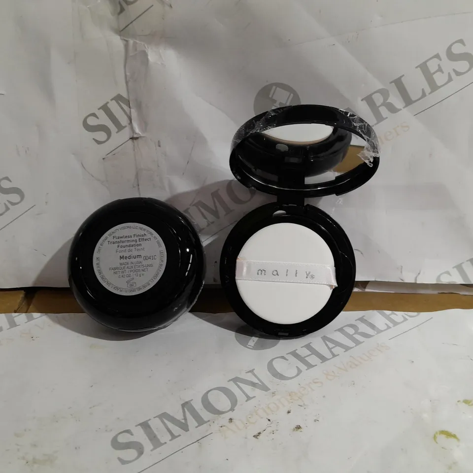 2 X MALLY BEAUTY FLAWLESS FINISH TRANSFORMING EFFECT FOUNDATION, MEDIUM, 0.42 OUNCE