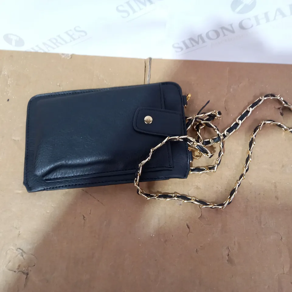 FRANK USHER CROSS BODY PHONE POUCH BLACK