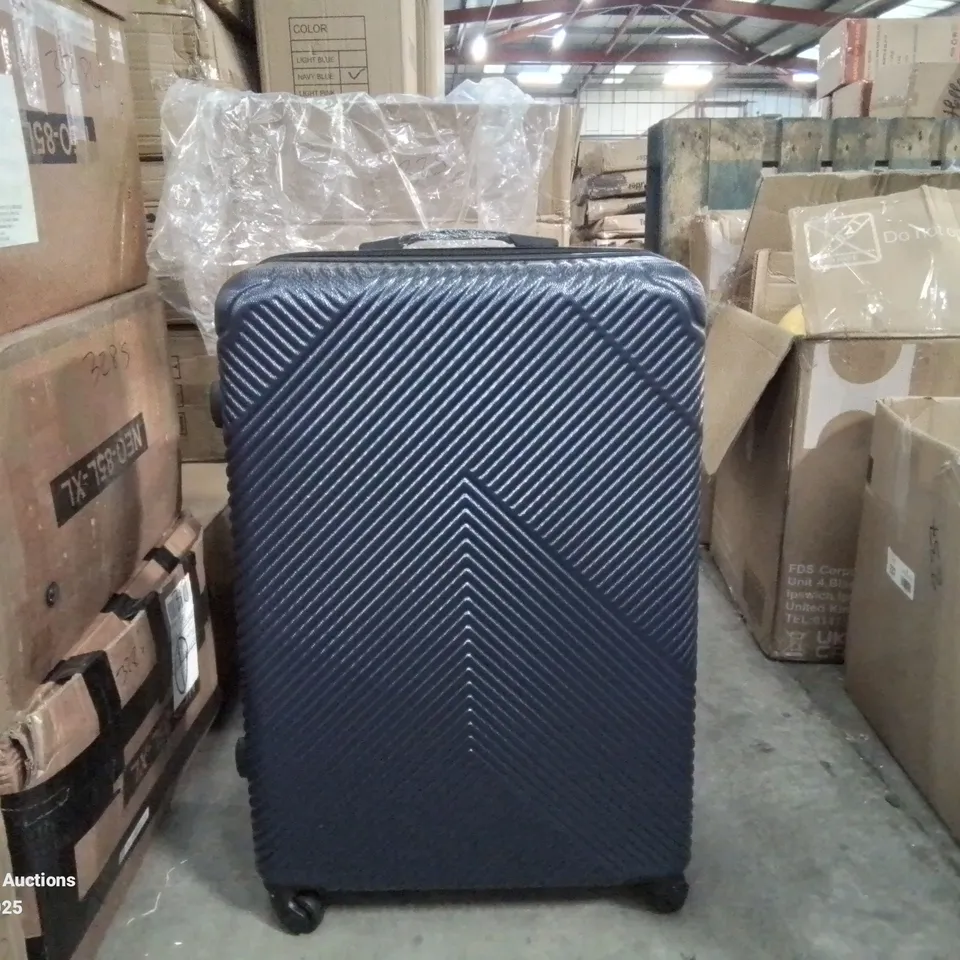 BOXED NEO BLUE HARD SHELL LUGGAGE SUITCASE