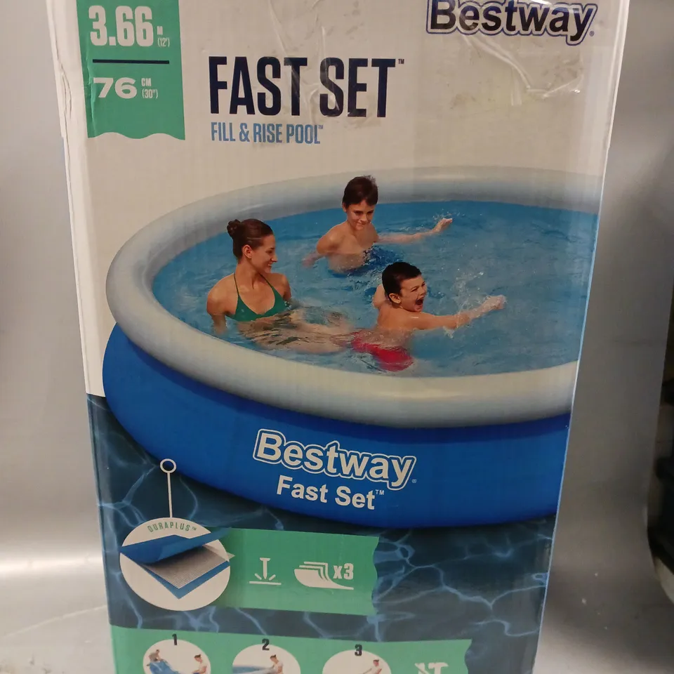 BESTWAY 12FT POOL FAST SET  RRP £129.99