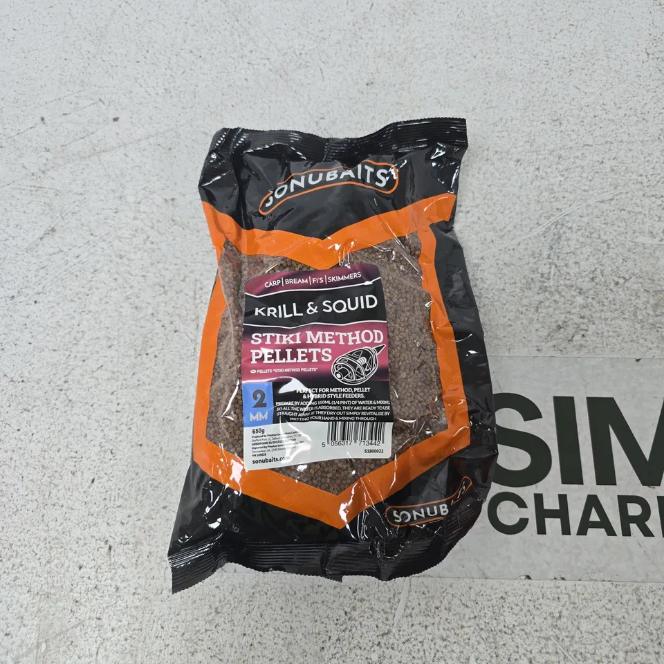 SONUBAITS KRILL & SQUID STIKI METHOD PELLETS, 2MM, 650G