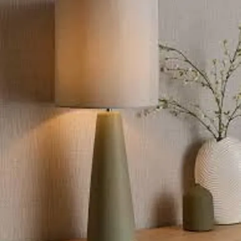TALL TAPERED CERAMIC TABLE LAMP