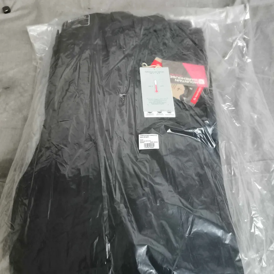 MOUNTAIN WAREHOUSE CHALET WOMEN'S WATERPROOF SKI PANTS – BLACK, UK 10 