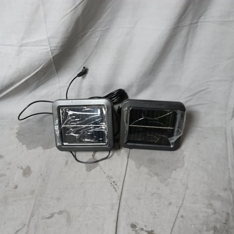 PAIR OF SQUARE LED FLOOD LIGHTS, GARDEN LIGHTING