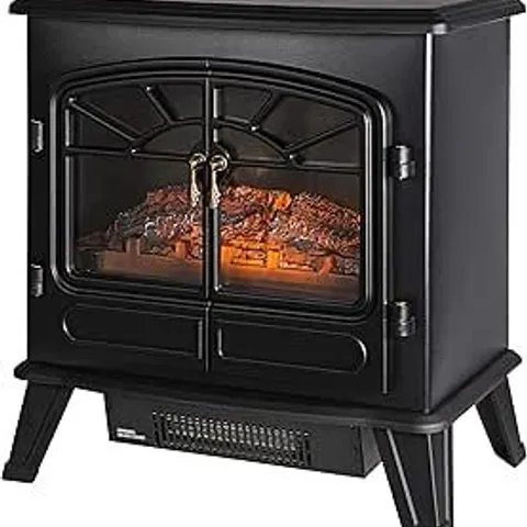 BOXED RUSSELL HOBBS RHEFSTV2003B ELECTRIC STOVE FIRE - BLACK