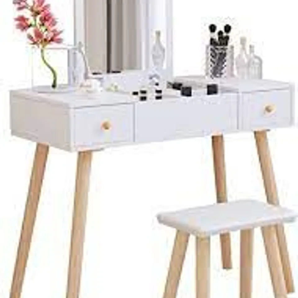 VANITY DRESSING TABLE WITH FLIP UP MIRROR