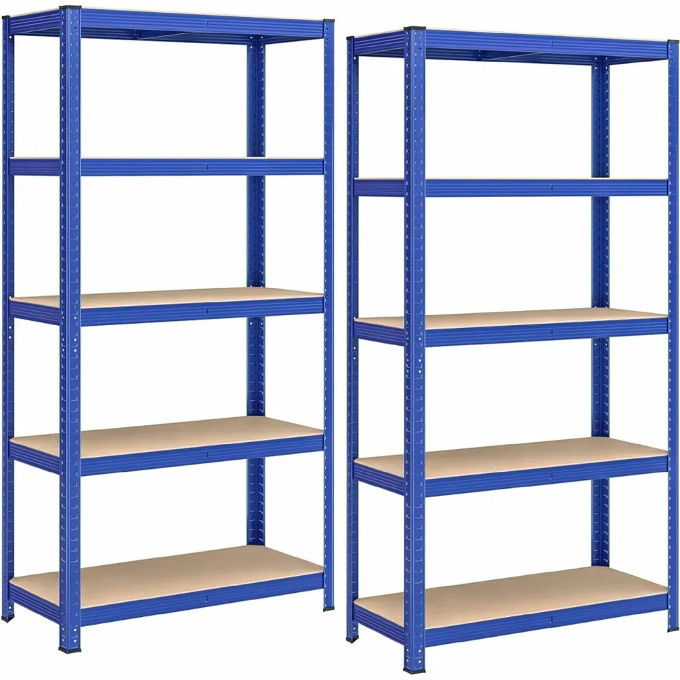 BOXED SONGMICS SHELVES 180×90×40CM 2 PCS - BLUE
