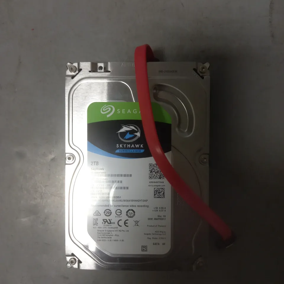 SEAGATE SKYHAWK, 2TB SURVEILLANCE INTERNAL HARD DRIVE HDD