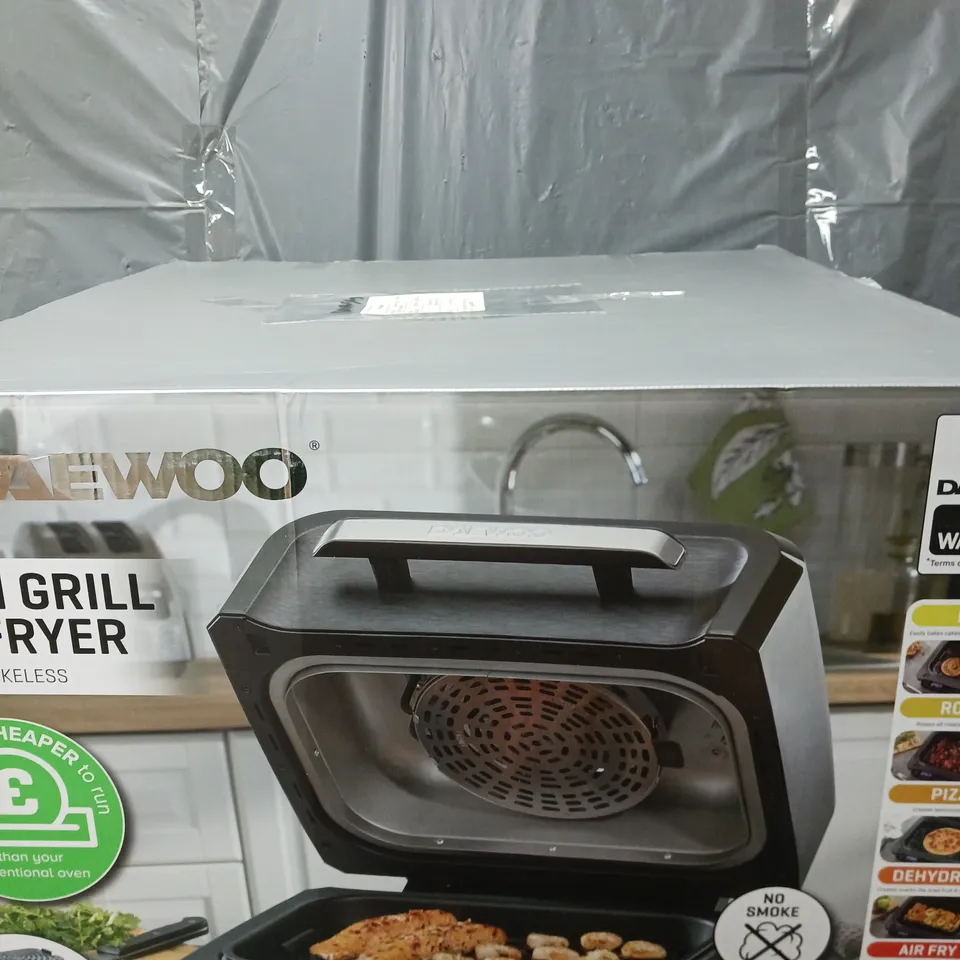 BOXED DAEWOO HEALTH GRILL & AIR FRYER