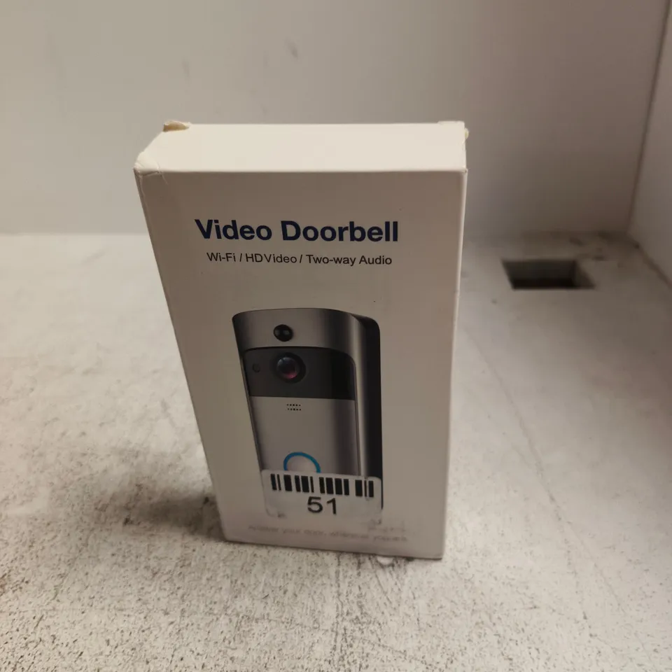 BOXED VIDEO DOORBELL – WI‑FI / HD VIDEO / TWO‑WAY AUDIO