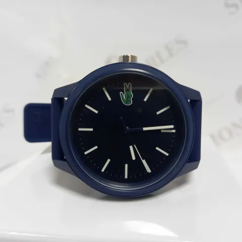 LACOSTE BLUE DIAL BLUE FABRIC STRAP WATCH