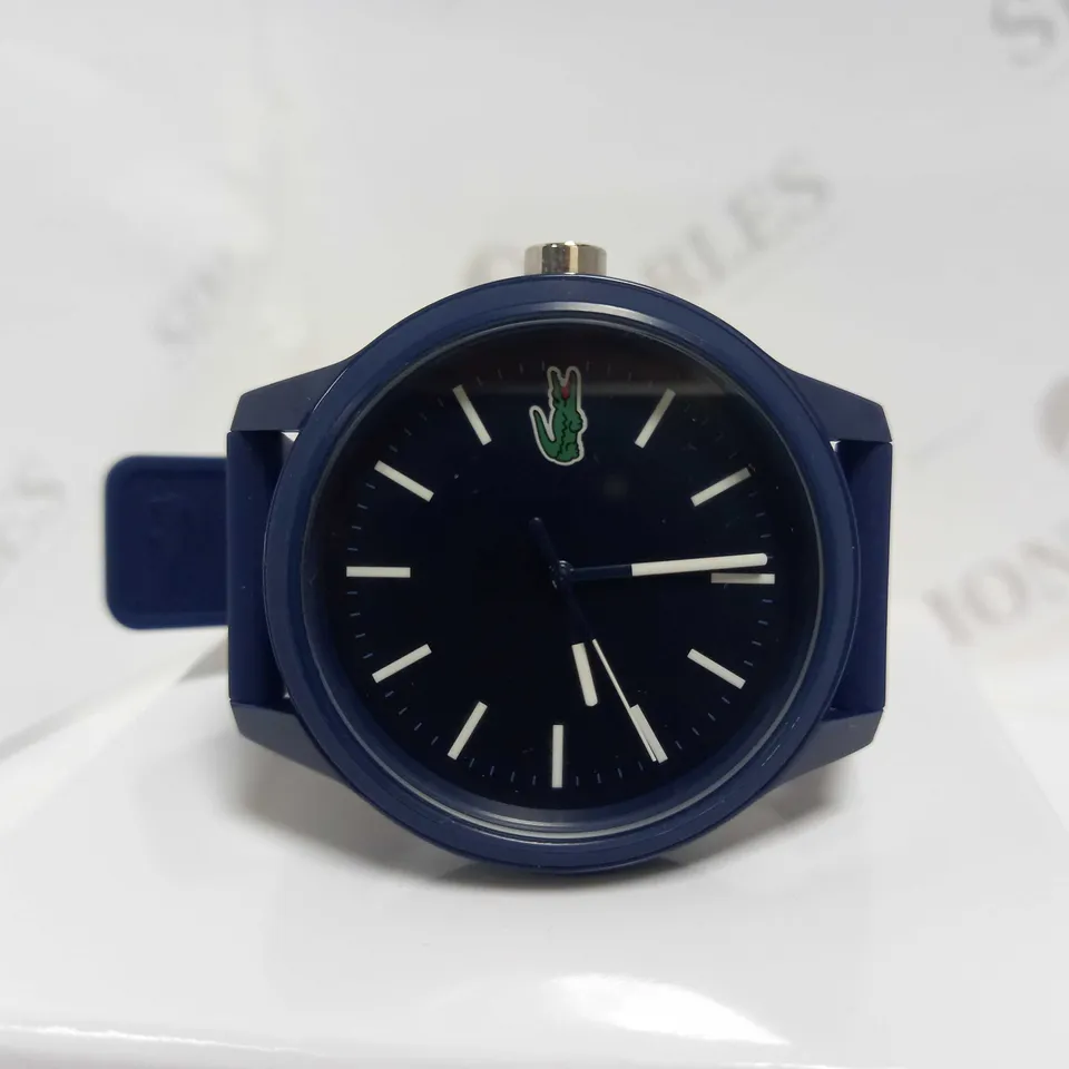 LACOSTE BLUE DIAL BLUE FABRIC STRAP WATCH  RRP £75