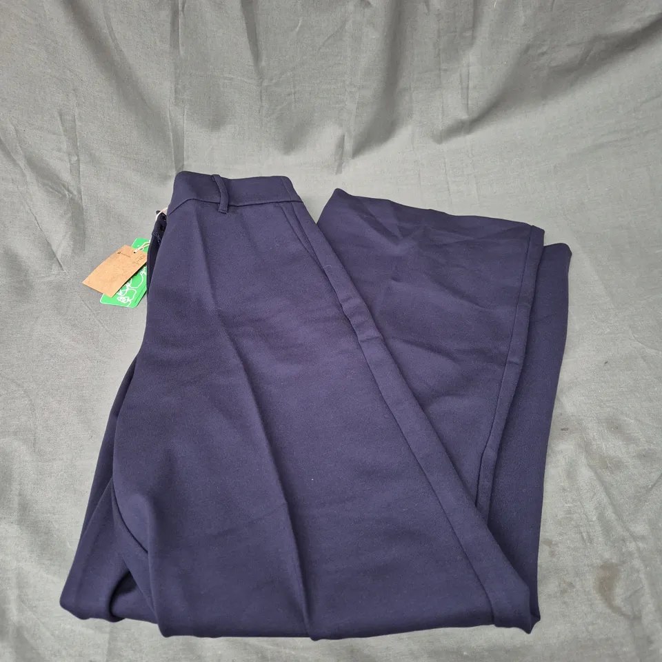 BODEN WIDE LEG TROUSERS IN NAVY SIZE 10R