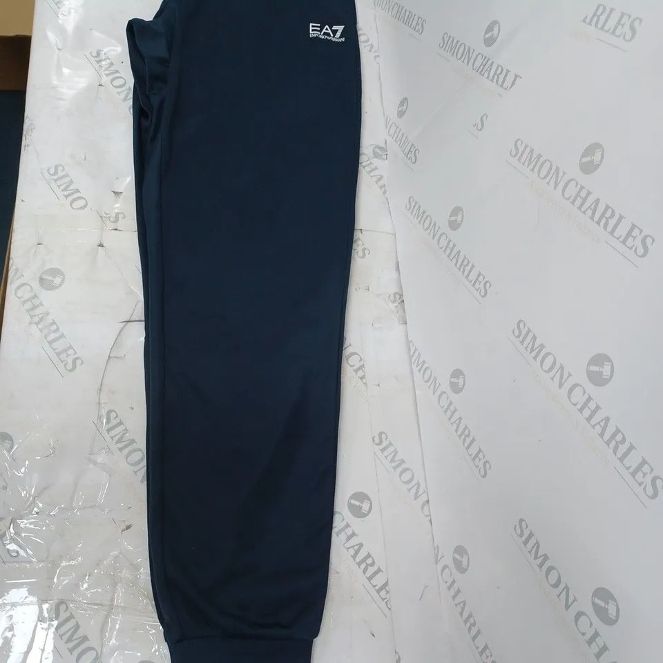 MENS EA7 TRACKPANTS SMALL - NAVY 