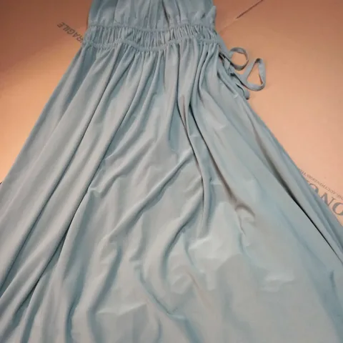 ZARA SAGE SLEEVELESS MAXI DRESS - LARGE