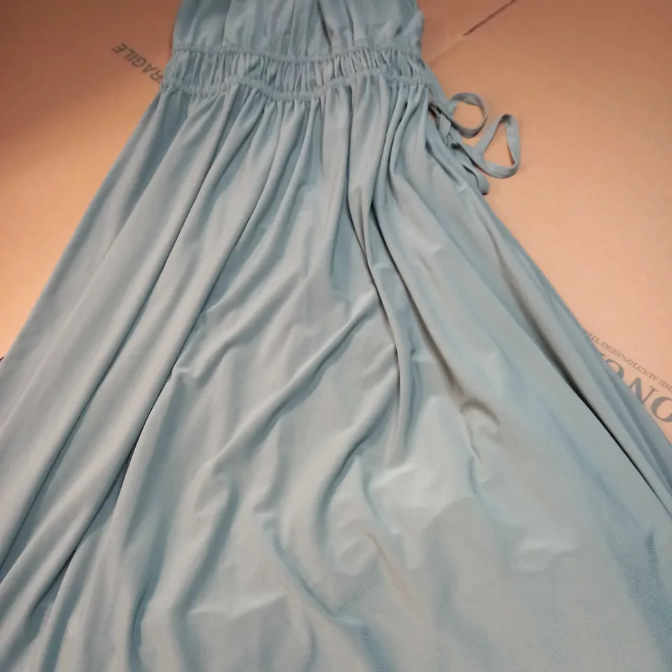 ZARA SAGE SLEEVELESS MAXI DRESS - LARGE