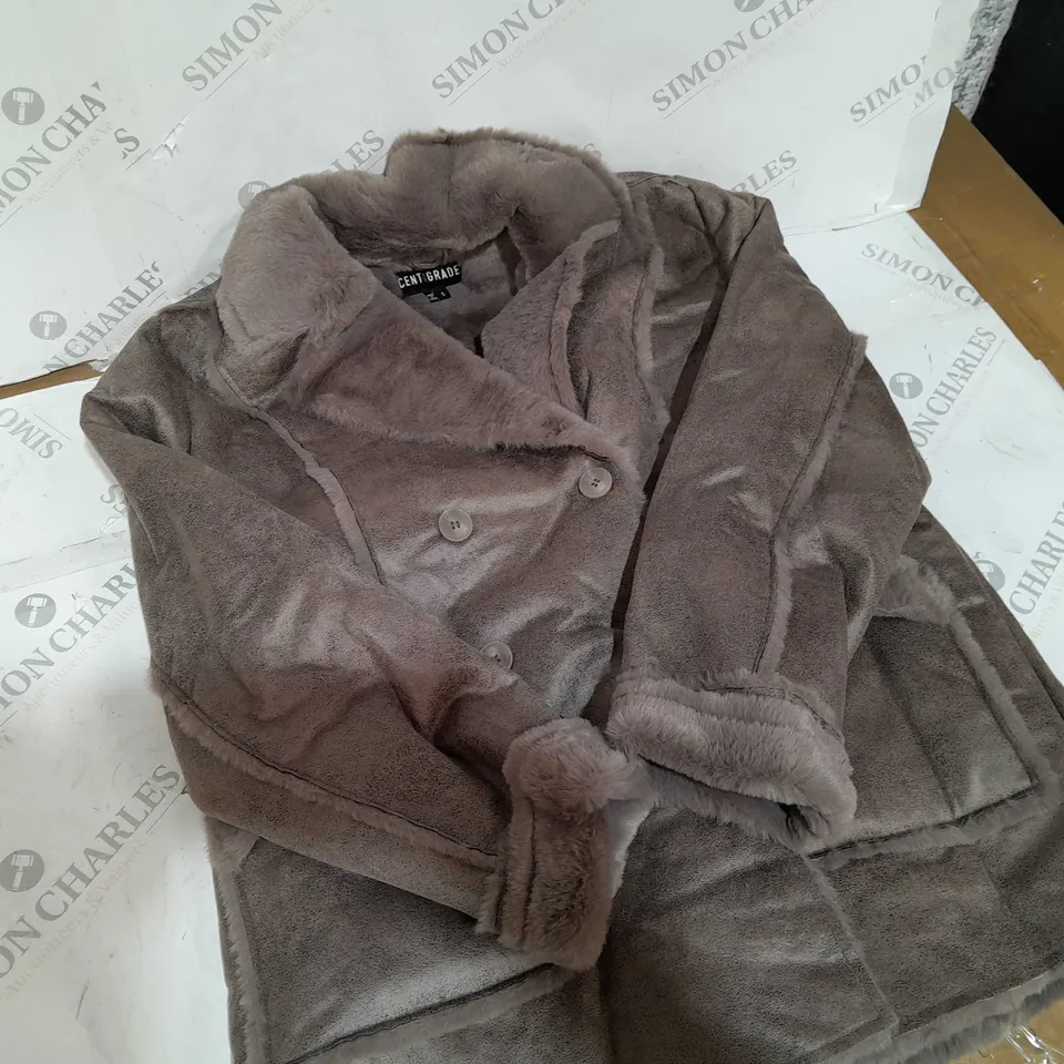 CENTEGRADE SHIRLING COAT MINK FUR SIZE S