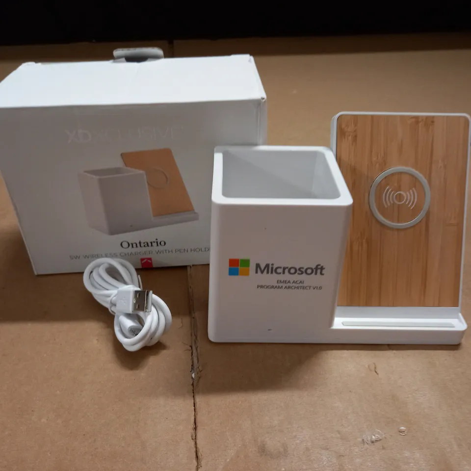 ONTARIO 5W WIRELESS CHARGER WITH PEN HOLDER