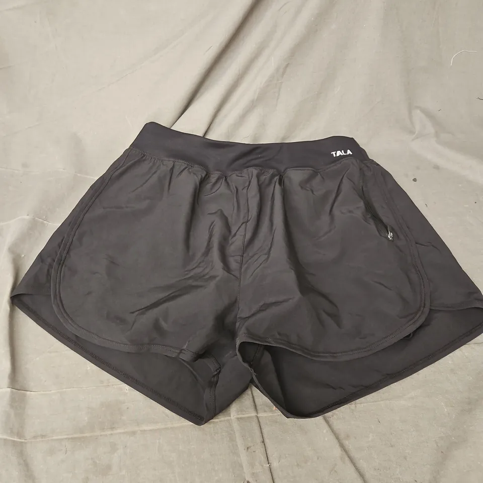TALA SKINLUXE 2IN1 SHORT IN SHADOW BLACK SIZE M