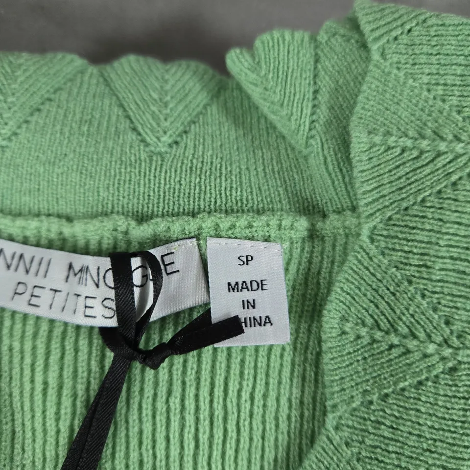 DANNII MINOGUE PETITES GREEN KNIT V-NECK CARDIGAN UK SMALL