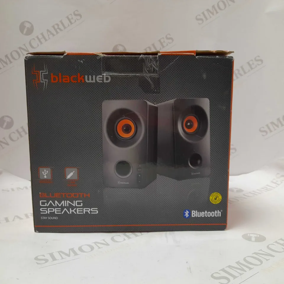 BLACKWEB BLUETOOTH GAMING SPEAKERS 3.5MM AUX