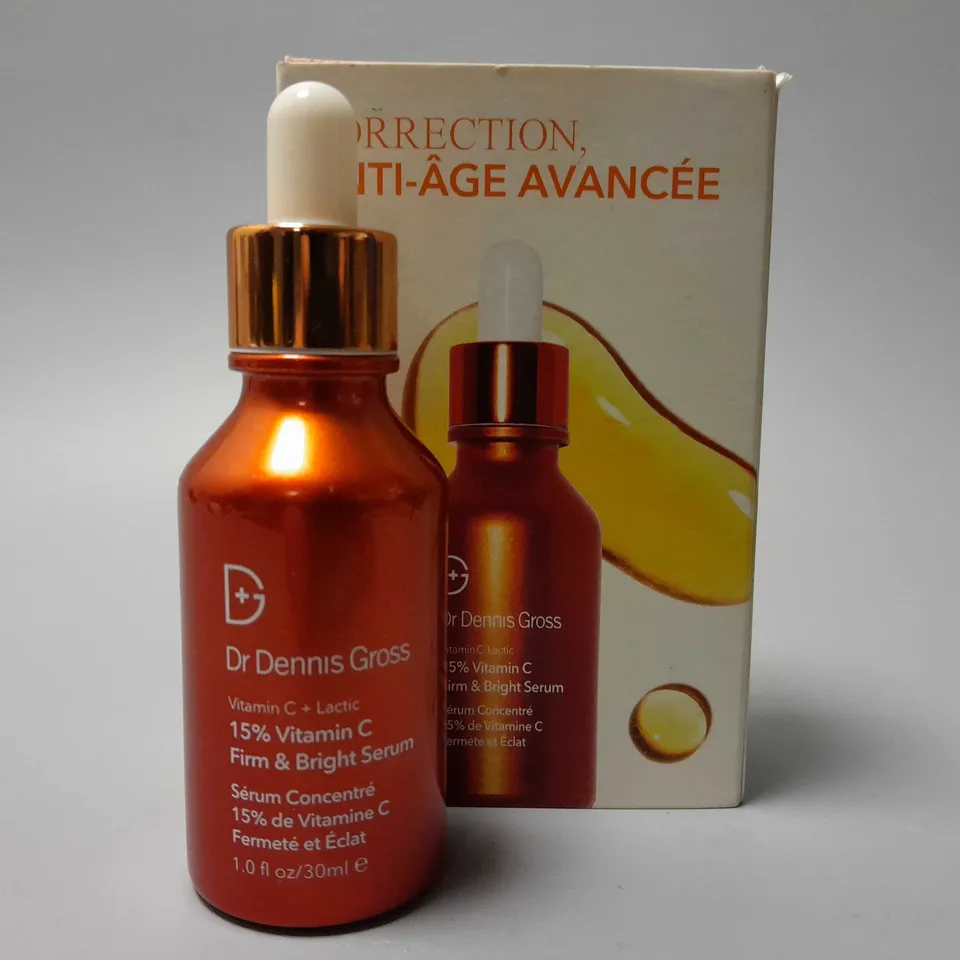 BOXED DR DENNIS GROSS 15% VITAMIN C FIRM & BRIGHT SERUM
