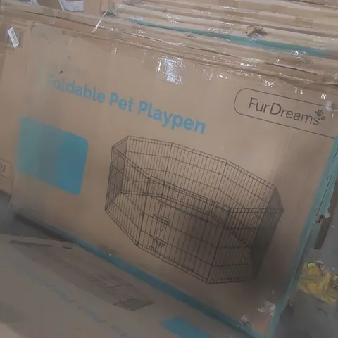 BOXED FUR DREAMS 36" FOLDABLE PET PLAYPEN 