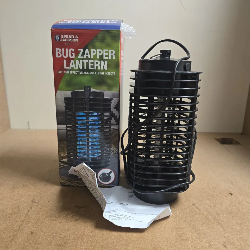 SPEAR & JACKSON SELECT BUG ZAPPER LANTERN – OUTDOOR LIGHTING
