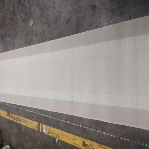 FLATWEAVE IVORY RUG APPROXIMATELY 80X300CM