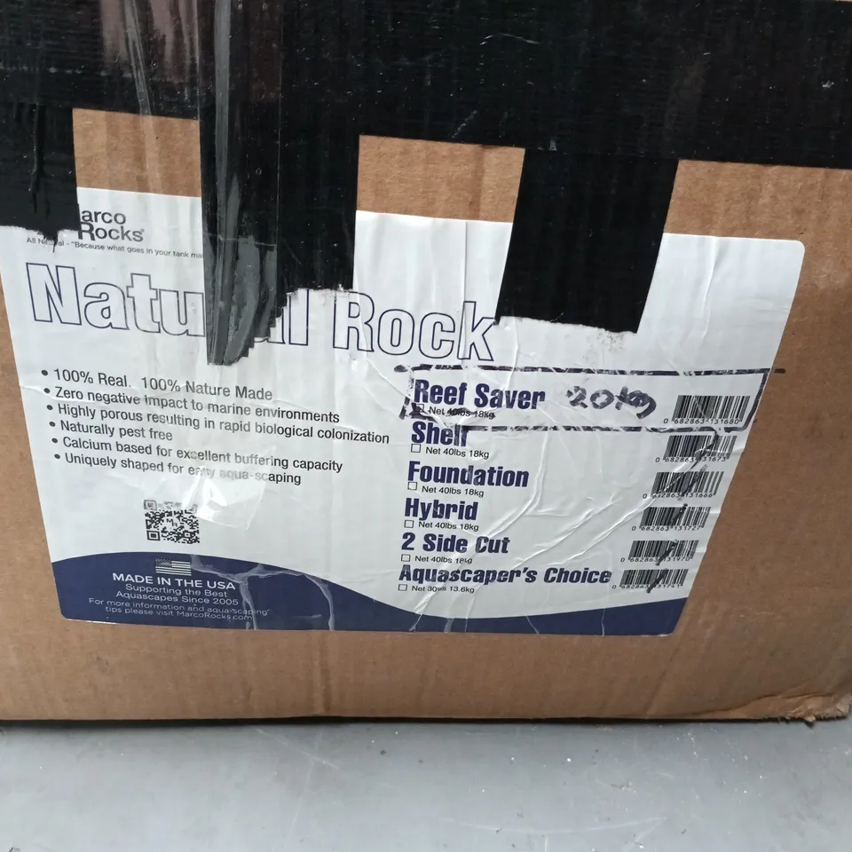 NATURAL ROCK REEF SAVER APPROX 20KG BOXED AQUARIUMS