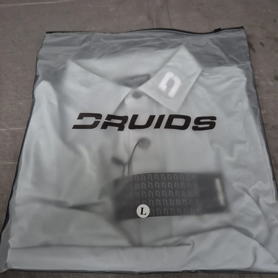 DRUIDS ELITE POLO – GREY – UK L
