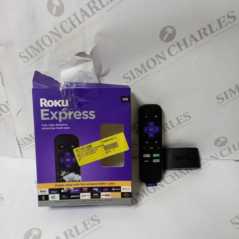 BOXED ROKU EXPRESS HIGH DEFINITION STREAMING BOX