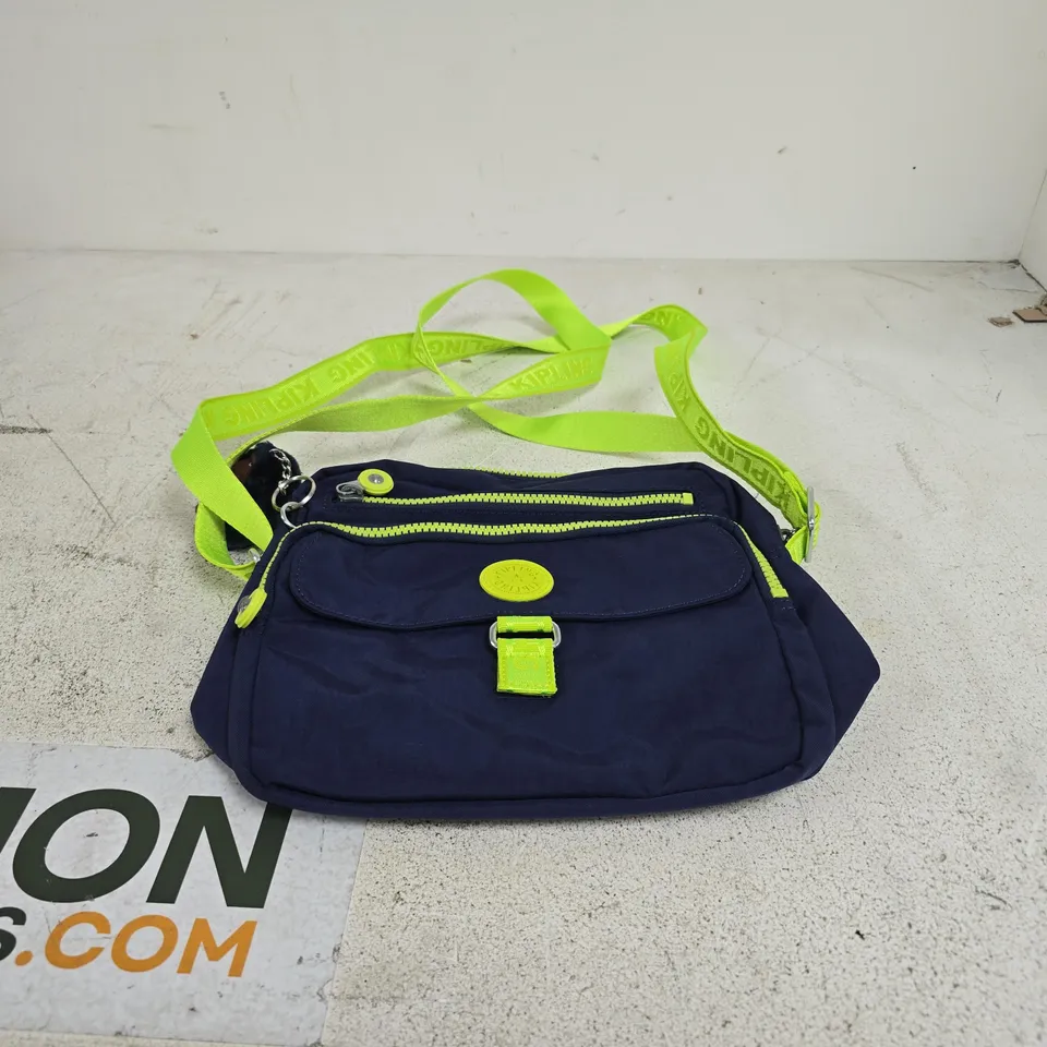 KIPLING DONAVER MEDIUM ZIP TOP CROSSBODY BAG PLAYFUL BLUE
