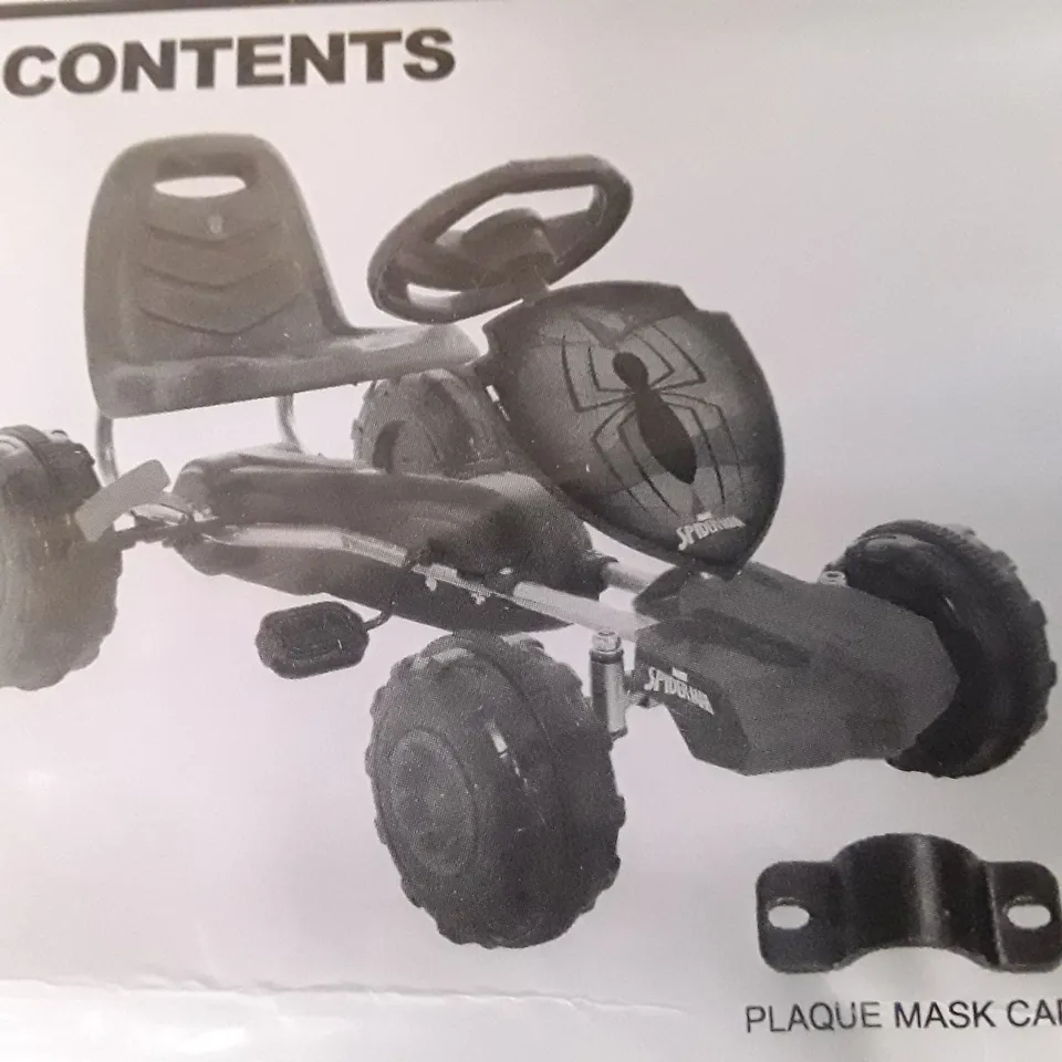 BOXED SPIDERMAN GO KART RRP £134.99