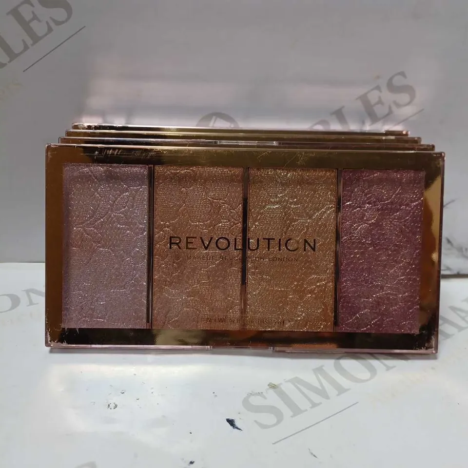 LOT OF 4 REVOLUTION VINTAGE LACE INTENSE DUAL PIGMENT BLUSHER PALETTES