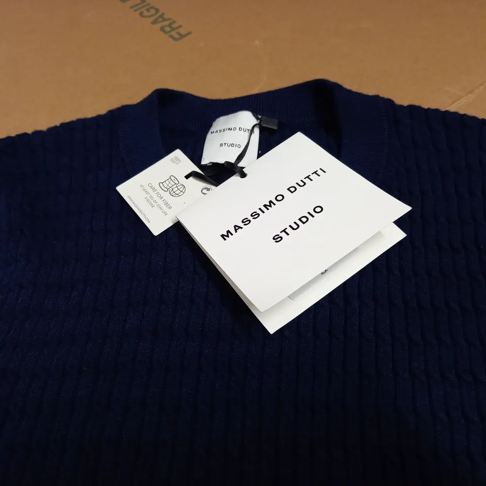 MASSIMO DUTTI STUDIO NAVY KIDS JUMPER - UK 10