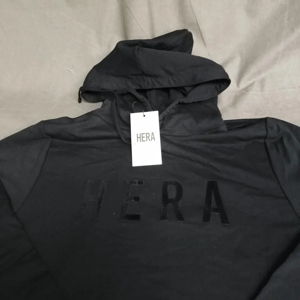 HERA MEN'S FOCUS SLIM FIT HOODIE - BLACK XS