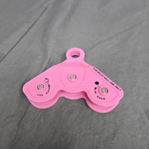 APPROXIMATELY 100 ROPE IN ROPE OUT DEVICES FOR CLIMBING BELAY BALL USE ONLY IN PINK