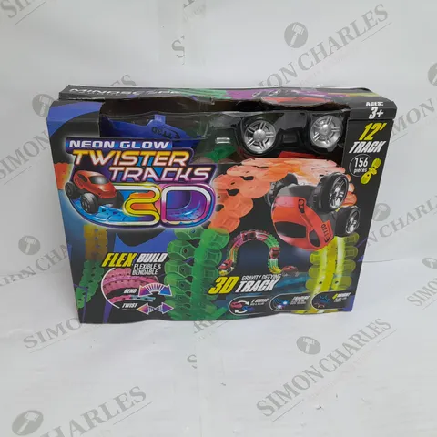 BOXED TWISTER TRACKS 3D 12 FOOT TRAX SET WITH CAR & CAR SHELL