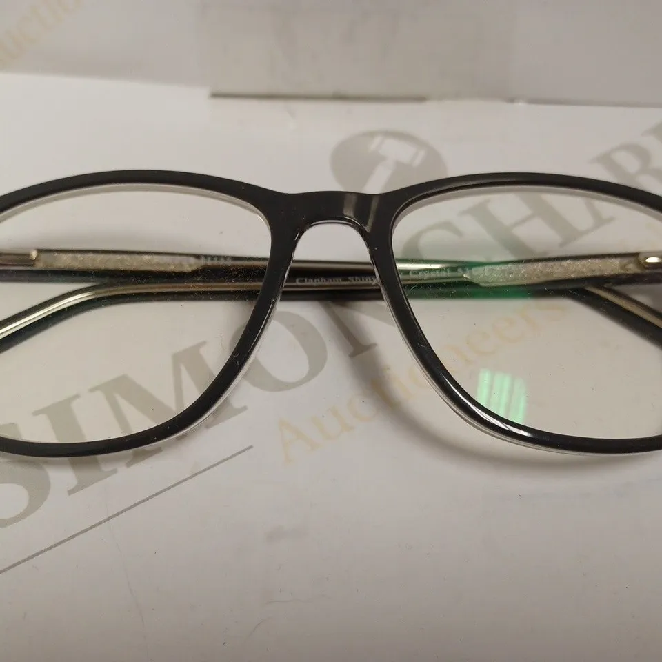 LONDON RETRO CLAPHAM SHINY GREY/CRYSTAL PRESCRIPTION GLASSES