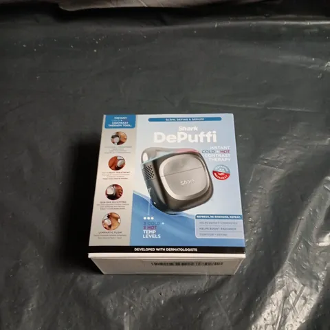 SHARK DEPUFFI; YOUR FAVOURITE INSTANT HOT + COLD CONTRAST THERAPY TOOL