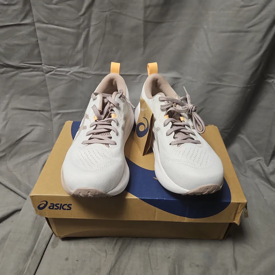 ASICS GEL-PULSE 16 WOMEN’S RUNNING SHOES – WHITE/FAWN, UK 5.5 (US 7.5) – BOXED