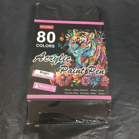 OFICRAFTED 80 COLORS ACRYLIC PAINT PEN SET – MEDIUM TIP (BOXED)