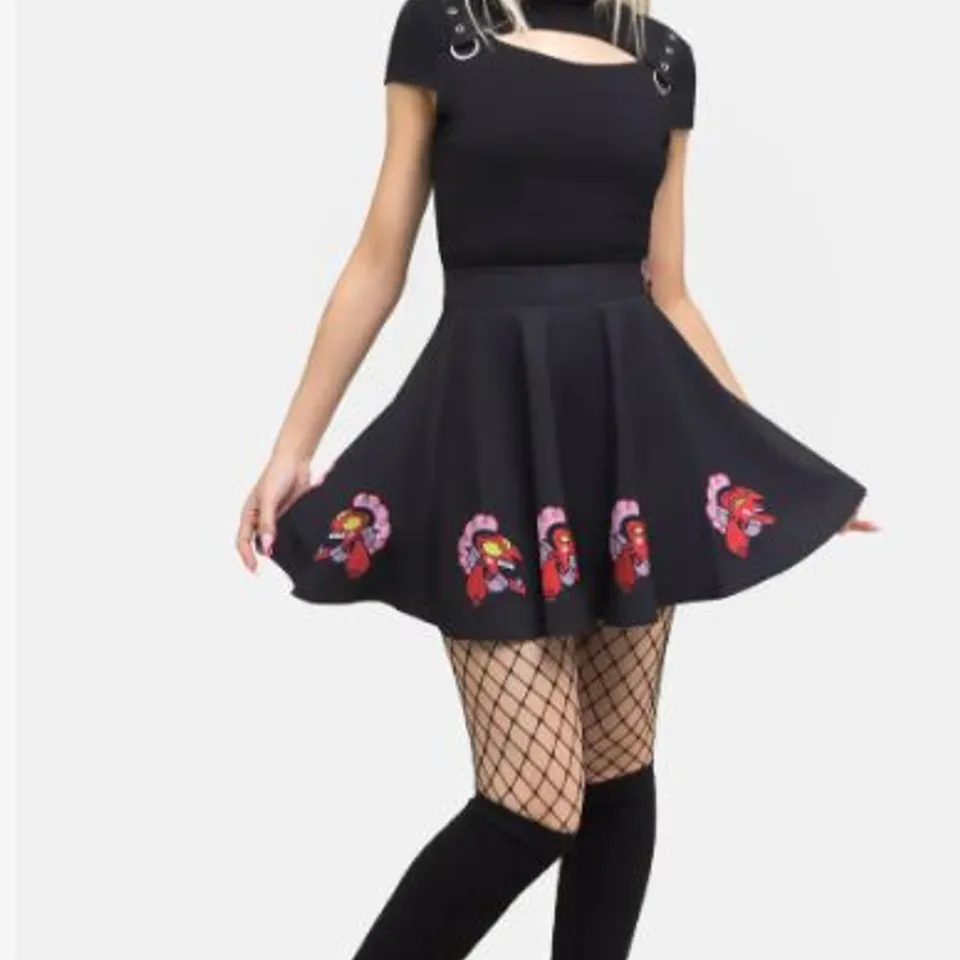 BRAND NEW KILLSTAR OH SO EVIL SKATER SKIRT SIZE S
