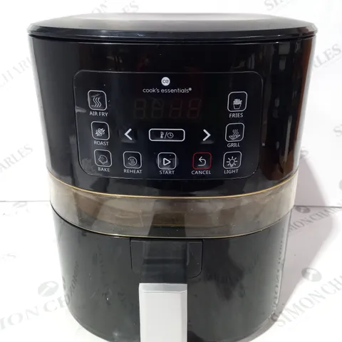 BOXED COOK'S ESSENTIALS 4L AIR FRYER - BLACK