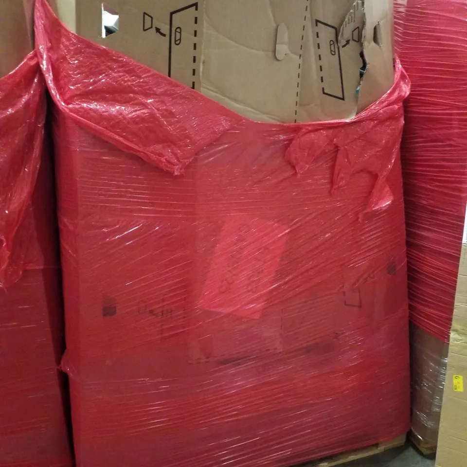 PALLET CONTAINING ASSORTED PRODUCTS INCLUDING TROLLEY CART, POP UP TENT, PLASTIC STORAGE BASKET, AIR COOLER & FLOATING SHELF