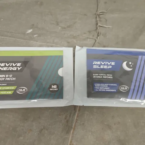 TOTE OF APPROXIMATELY 20 REVIVE ENERGY AND SLEEP PATCHES 