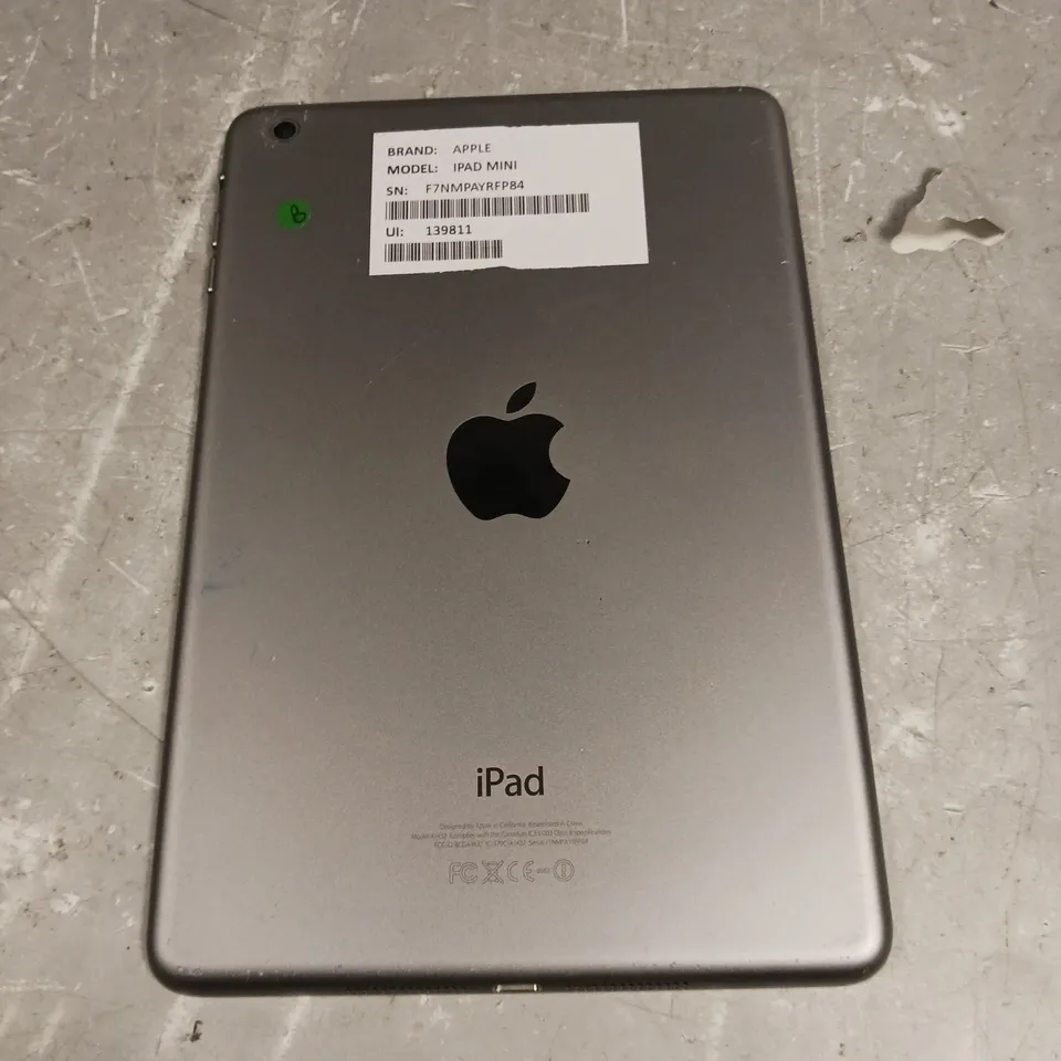 APPLE IPAD MINI GREY - MODEL A1432 