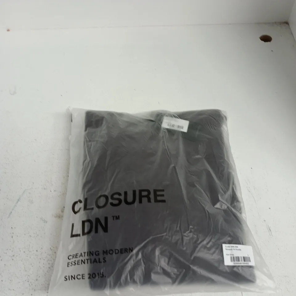 CLOSURE LDN RELAXED FIT HOODY – IRON GREY, SIZE L