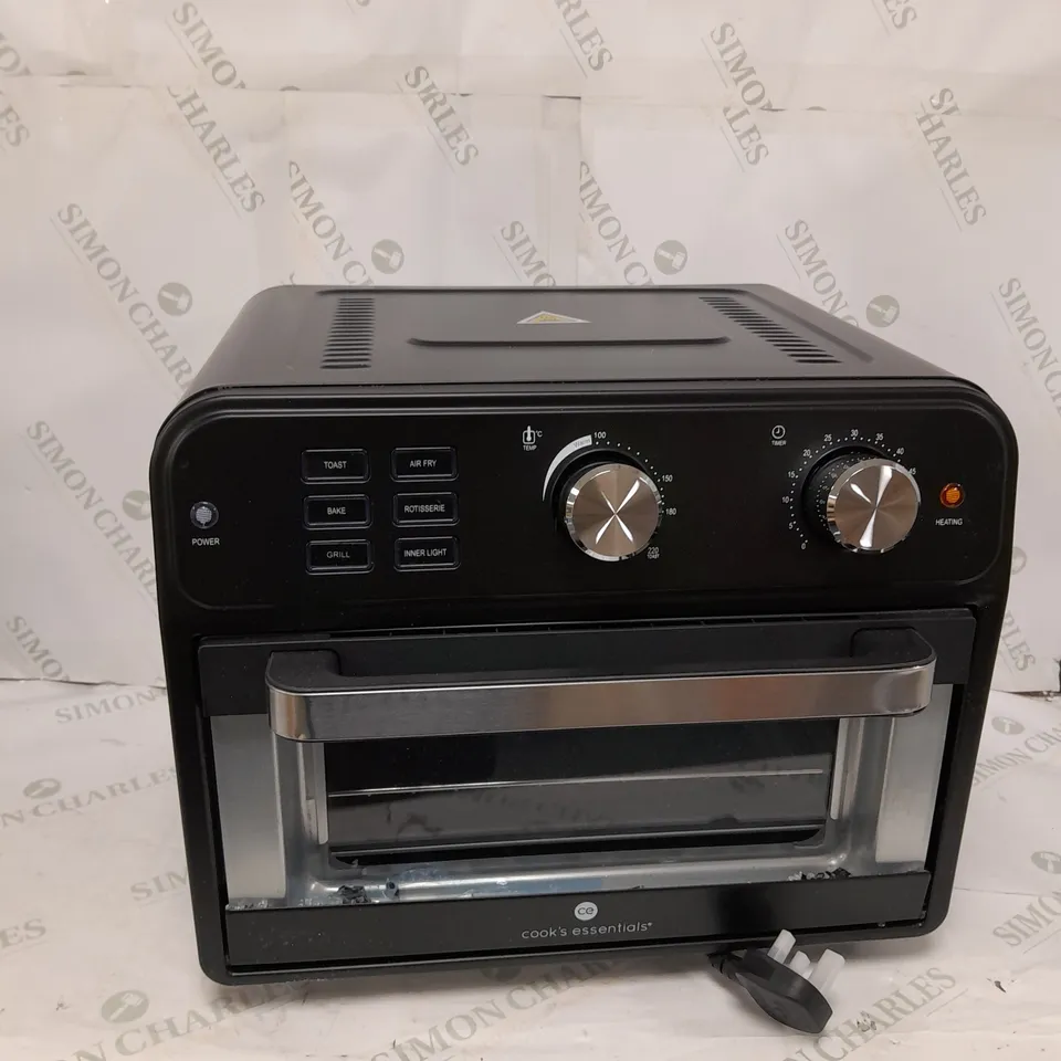 BOXED COOK'S ESSENTIAL 21-LITRE AIRFRYER OVEN IN BLACK
